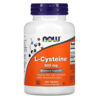 Аминокислота Now Foods L-Cysteine 500 мг 100 таблеток