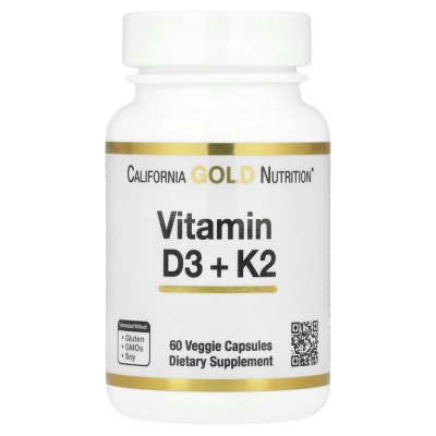  California Gold Nutrition D3 + K2 60 